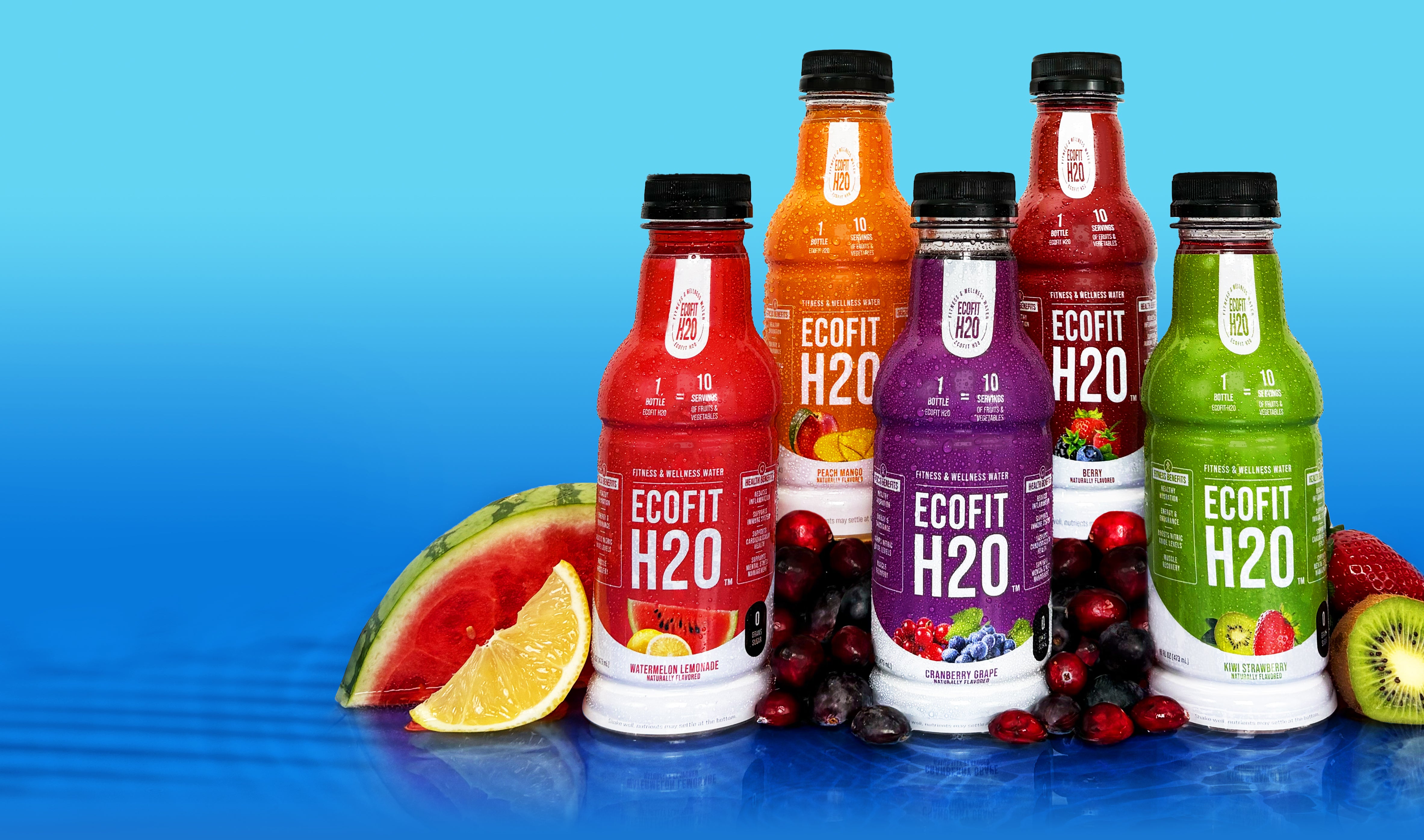 Ecofit H2o| Wellness Water| natural sweeteners| fitness hydration